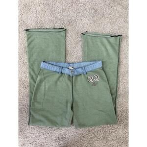 L.E.I. Women’s Vintage Reworked Denim Low Rise‎ Y2K RARE Sweatpants Sz M